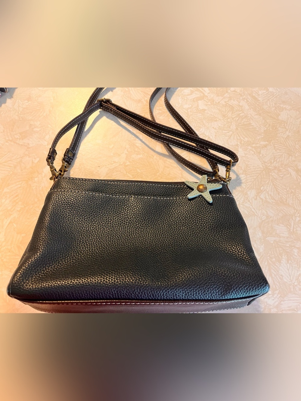 CHALA RFID Protected Vegan Leather Deluxe Crossbody Bag with Adjustable Straps - Picture 8 of 10